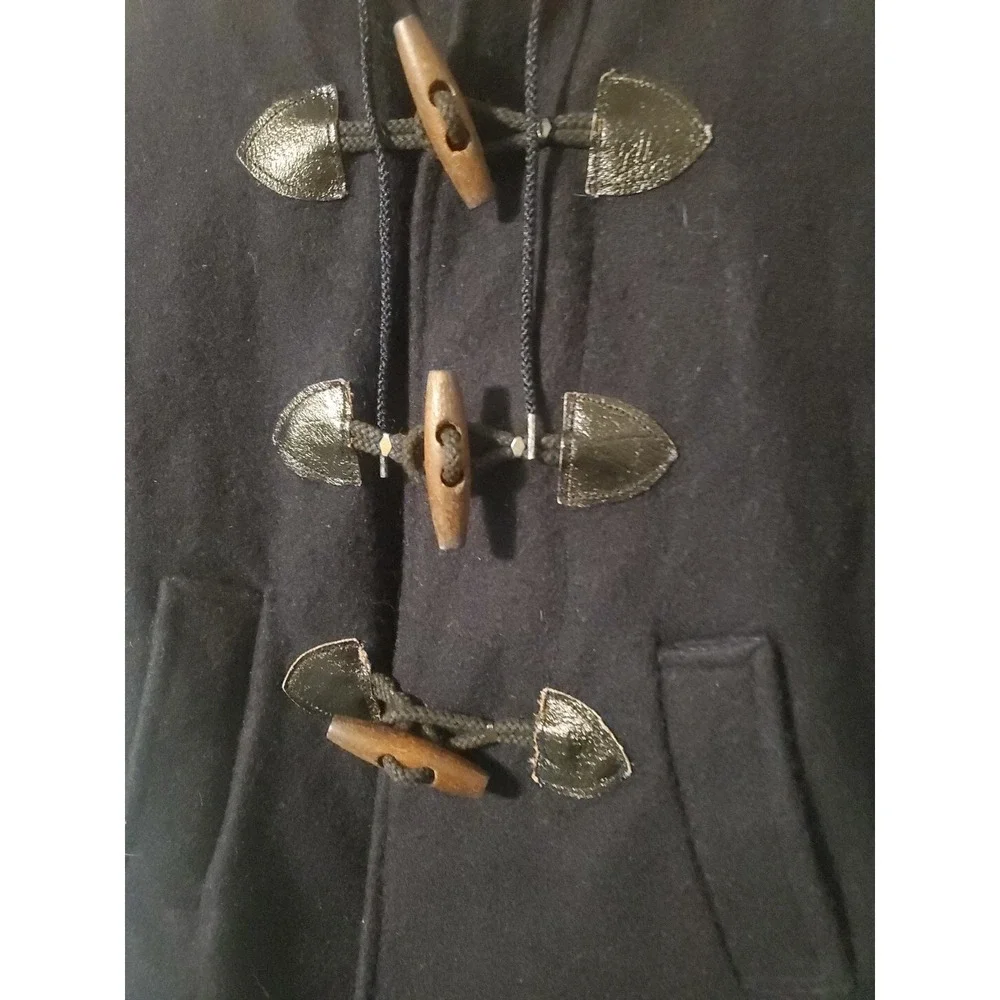 Carters Watch the Wear Girls Wool Coat Black Size 6 Zipper Button Up